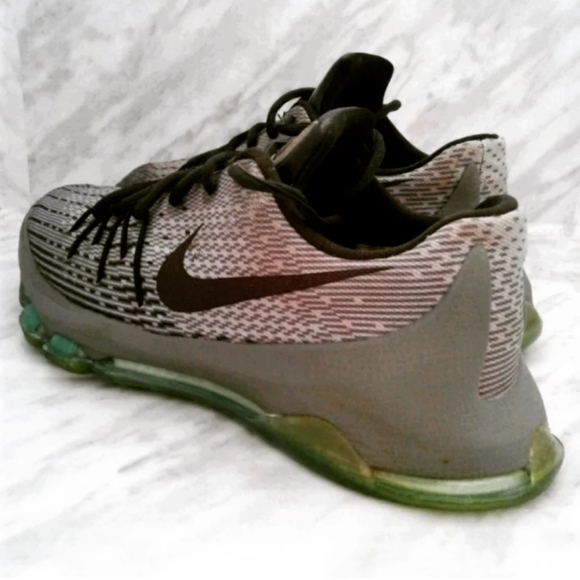 KD 8 Green Glow 2017 Nike 8 GS SZ 4Y Women's 5.5 Night Silver 768867-020 - Picture 4 of 7